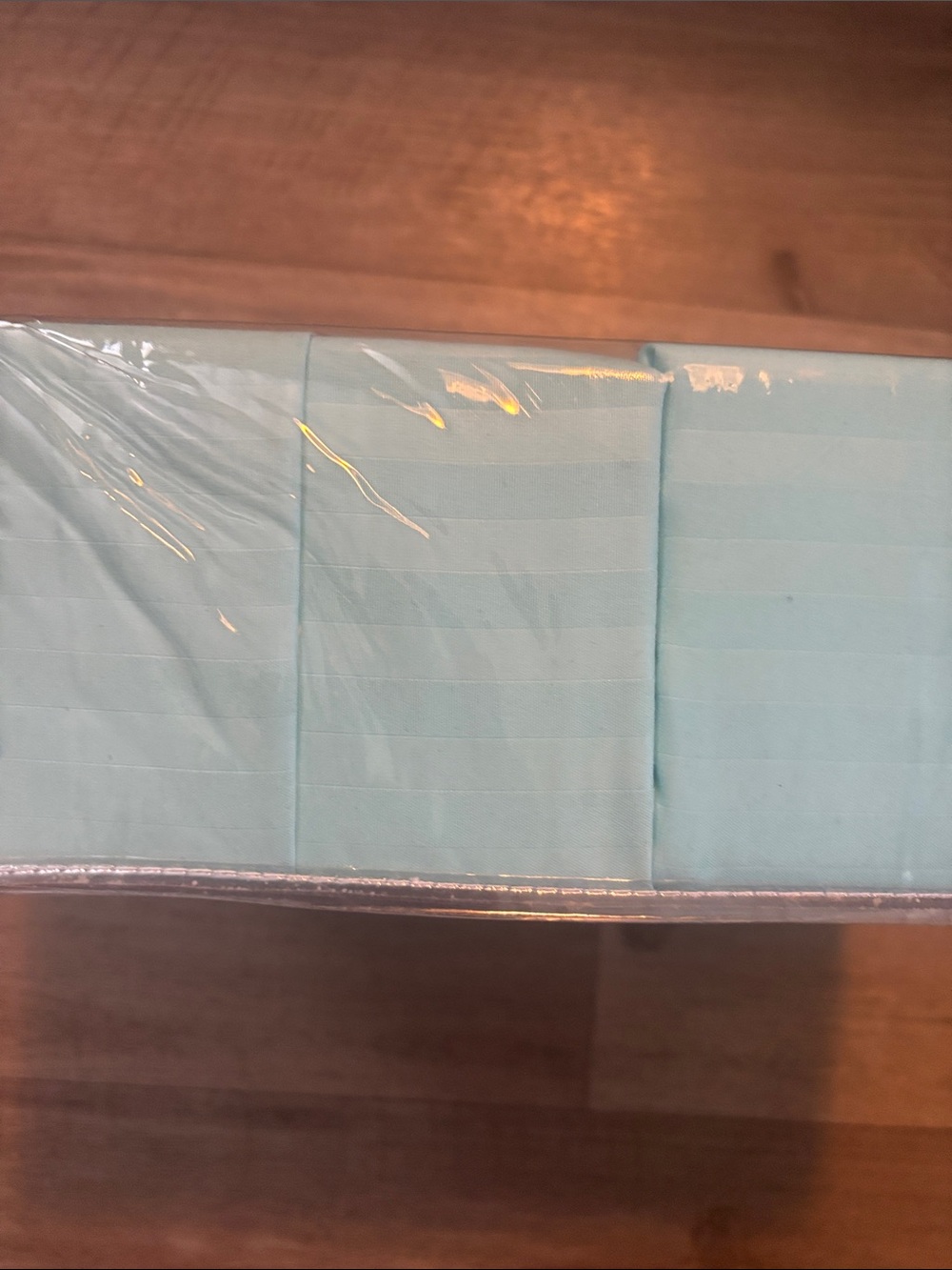 Special Striped Bed Sheet Set - Aqua (Queen) - Picture 3 of 3